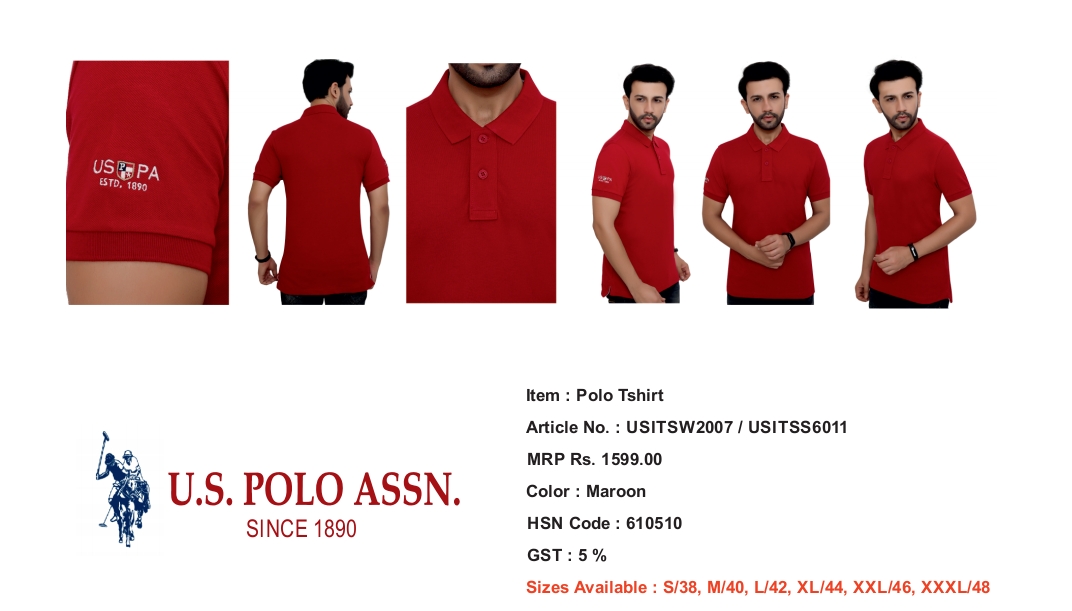 POLO T-SHIRT MAROON COLOR