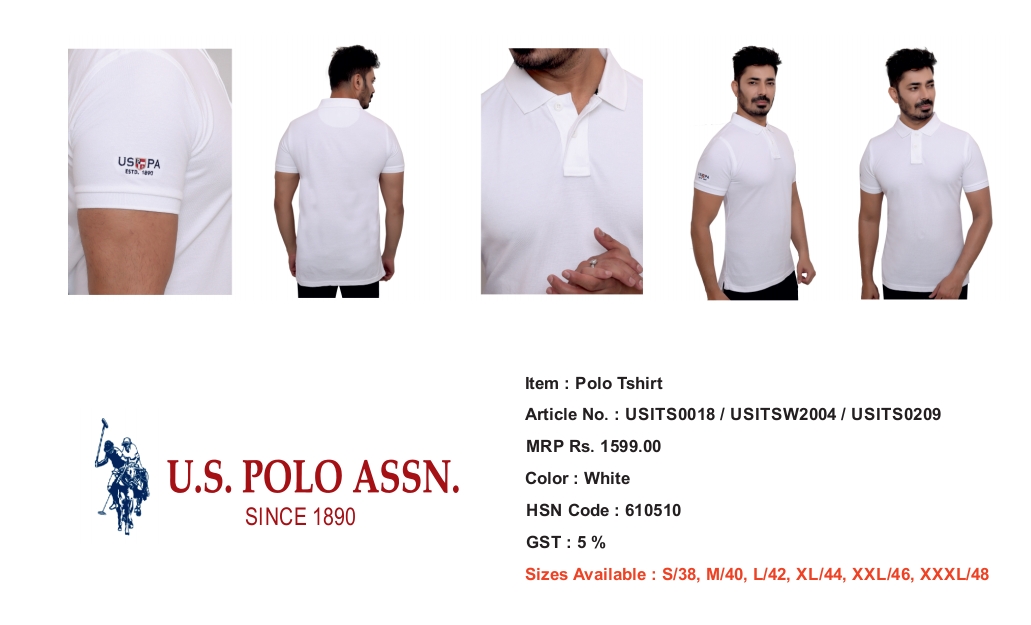 POLO T-SHIRT NEVY WHITE COLOR